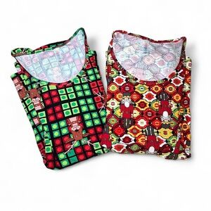 Set of 2 Festive Christmas Tops